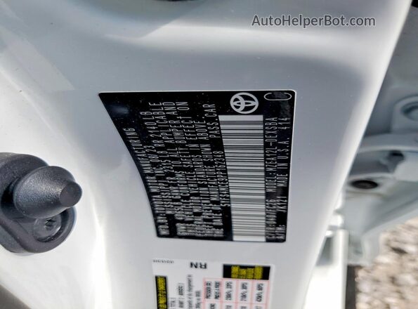 5YFS4MCE9PP162348 2023 TOYOTA COROLLA White VIN կոդի պիտակի տեսք