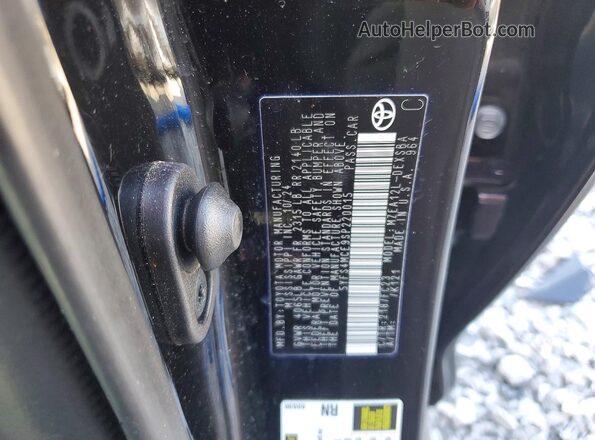 5YFS4MCE9SP220015 2025 TOYOTA COROLLA Черный Вид наклейки с VIN-кодом