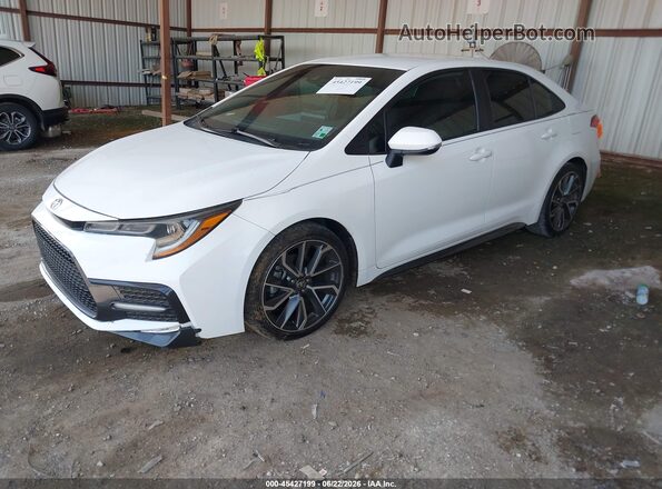 5YFS4MCEXMP090345 2021 TOYOTA COROLLA White წინა მარცხენა ხედი სამი მეოთხედიდან