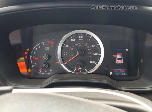 5YFS4MCEXNP104584 2022 TOYOTA COROLLA Silver ხელსაწყოთა პანელის ხედი