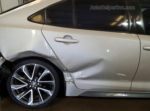 5YFS4MCEXNP104584 2022 TOYOTA COROLLA Silver უკანა სავარძლების ხედი