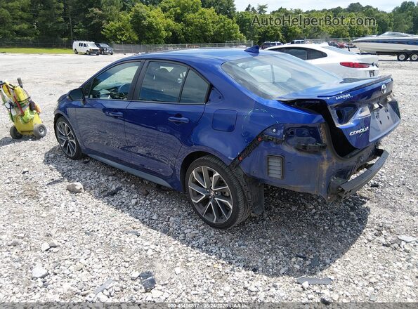 5YFS4RCE2LP051471 2020 TOYOTA COROLLA Blue Trasero izquierdo