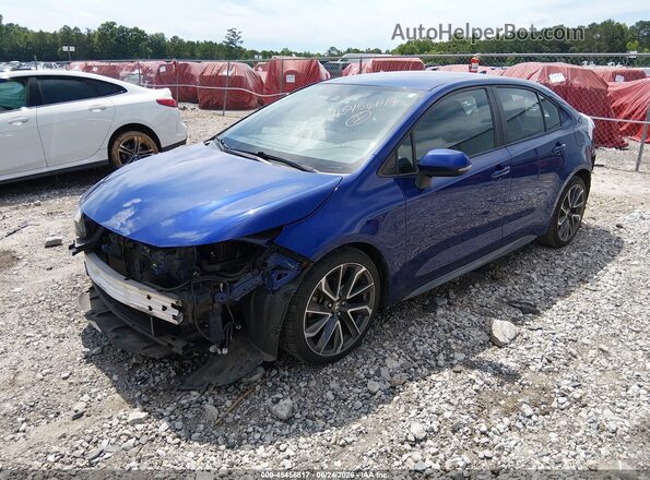 5YFS4RCE2LP051471 2020 TOYOTA COROLLA Blue Vista tres cuartos delantera izquierda