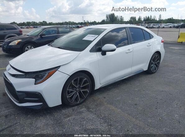 5YFS4RCE4LP036423 2020 TOYOTA COROLLA White Առջևի ձախ երեք քառորդ տեսարան