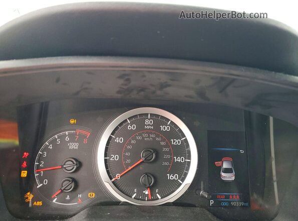 5YFS4RCE5LP038424 2020 TOYOTA COROLLA Black Սարքավորումների վահանակի տեսք