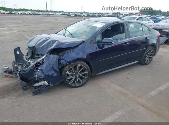 5YFS4RCEXLP038192 2020 TOYOTA COROLLA Blue Առջևի ձախ երեք քառորդ տեսարան