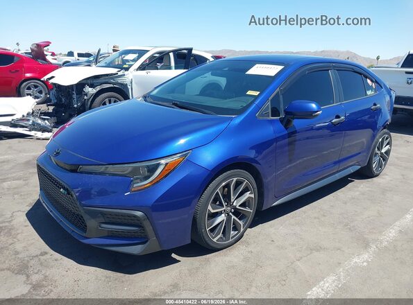 5YFS4RCEXLP040881 2020 TOYOTA COROLLA Blue წინა მარცხენა ხედი სამი მეოთხედიდან