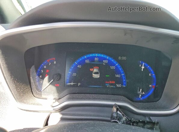 5YFT4MCE1NP100248 2022 TOYOTA COROLLA Gray Սարքավորումների վահանակի տեսք