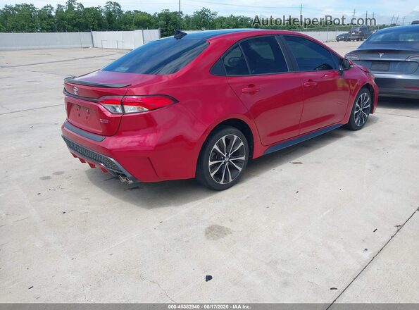 5YFT4MCE9MP097758 2021 TOYOTA COROLLA Red უკანა მარჯვენა