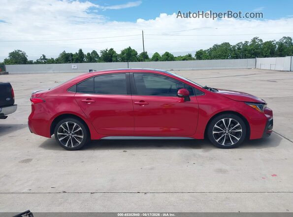 5YFT4MCE9MP097758 2021 TOYOTA COROLLA Red უკანა სალონის ხედი
