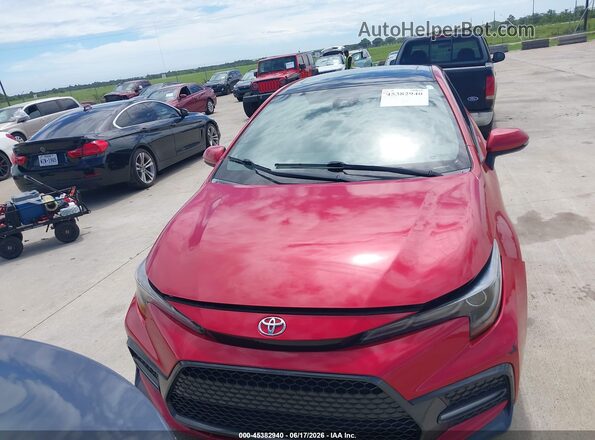 5YFT4MCE9MP097758 2021 TOYOTA COROLLA Red ხელსაწყოთა პანელის ხედი