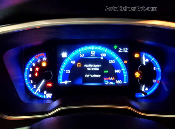 5YFT4MCEXMP073954 2021 TOYOTA COROLLA Black Вид щитка приладів