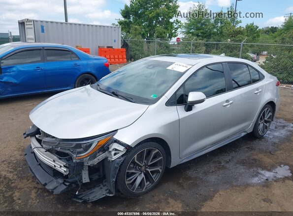 5YFT4RCE1LP015971 2020 TOYOTA COROLLA Silver Przód lewy