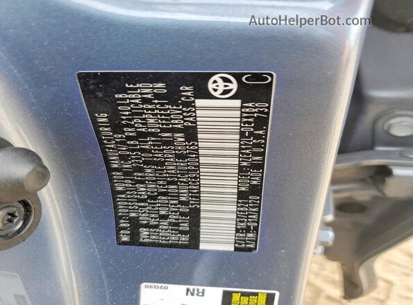 5YFT4RCE9LP004765 2020 TOYOTA COROLLA Blue ძრავის განყოფილების ხედი