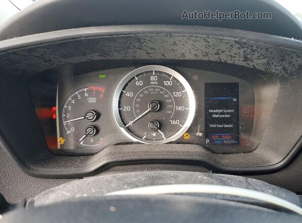 5YFVPMAEXMP188203 2021 TOYOTA COROLLA Белый Вид щитка приборов