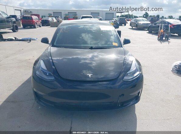 5YJ3E1EA0NF352199 2022 TESLA MODEL 3 Black Vista del cuadro de instrumentos