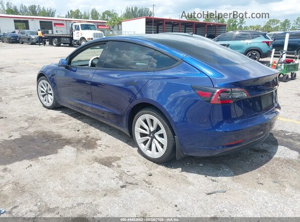 5YJ3E1EA0PF435957 2023 TESLA MODEL 3 Blue Задня ліва чверть