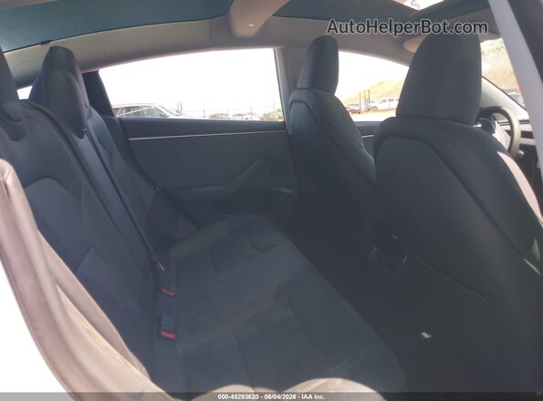 5YJ3E1EA0SF081897 2025 TESLA MODEL 3 White Widok naklejki z numerem VIN