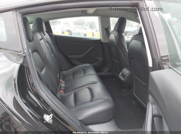 5YJ3E1EA1MF074976 2021 TESLA MODEL 3 Black Vista de la etiqueta del VIN