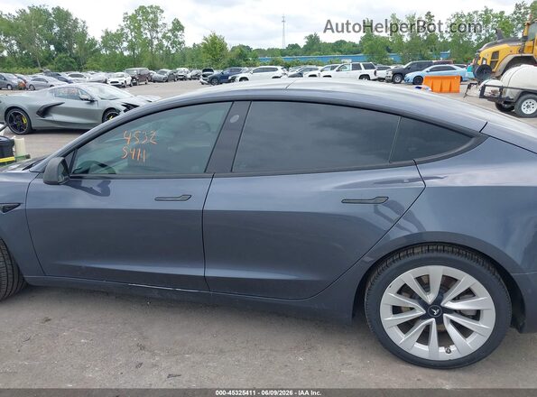 5YJ3E1EA1NF355922 2022 TESLA MODEL 3 Gray 360 interior view