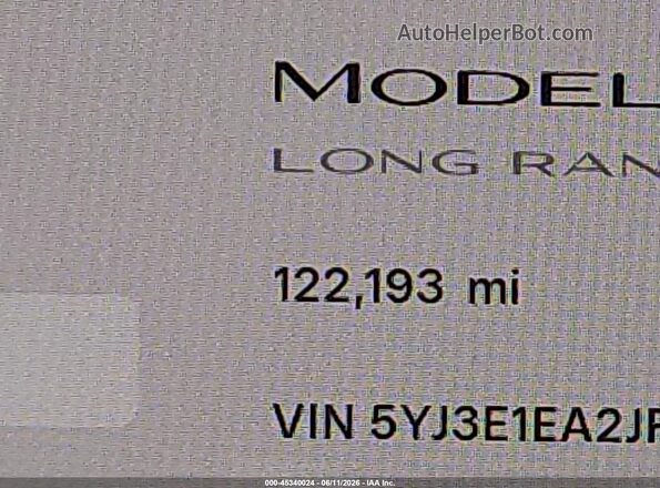 5YJ3E1EA2JF021005 2018 TESLA MODEL 3 Black 
