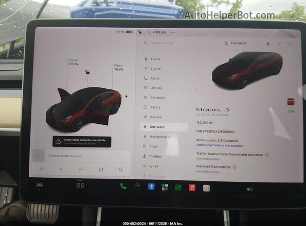5YJ3E1EA2JF021005 2018 TESLA MODEL 3 Black Rear seats view