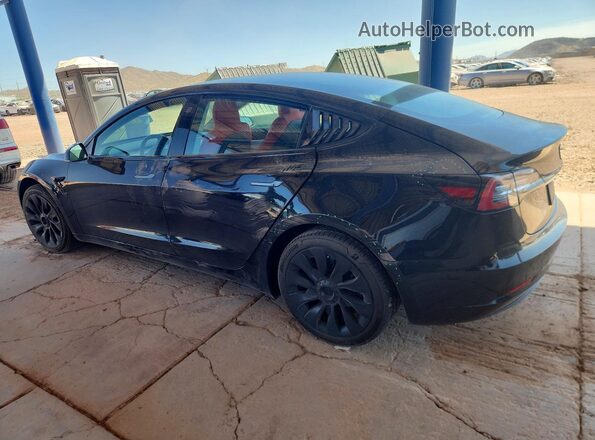5YJ3E1EA2KF323461 2019 TESLA MODEL Black Rear left