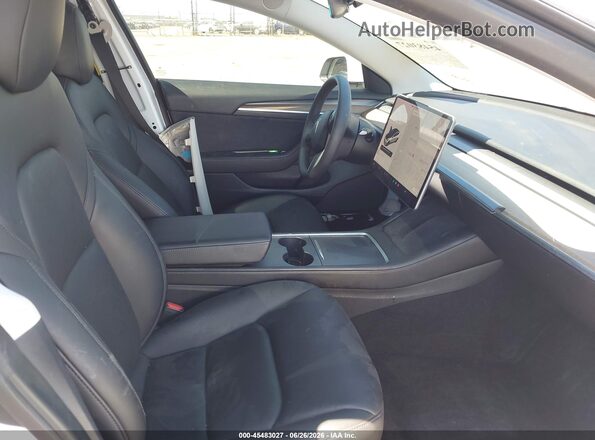 5YJ3E1EA2NF123751 2022 TESLA MODEL 3 Белый Вид салона спереди