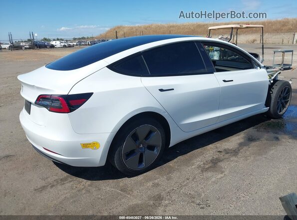 5YJ3E1EA2NF123751 2022 TESLA MODEL 3 Белый Задняя правая четверть