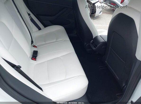 5YJ3E1EA2NF357954 2022 TESLA MODEL 3 White VIN კოდის სტიკერის ხედი