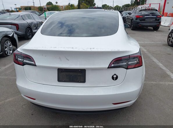 5YJ3E1EA2NF357954 2022 TESLA MODEL 3 White 
