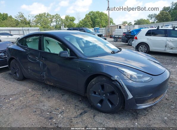 5YJ3E1EA2NF361874 2022 TESLA MODEL 3 Gray Vista frontal
