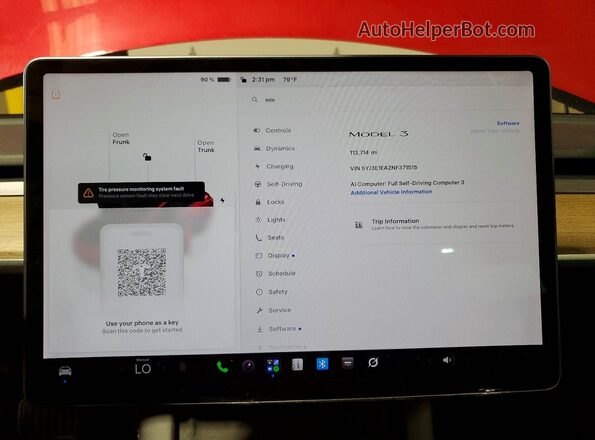 5YJ3E1EA2NF371515 2022 TESLA MODEL Красный 