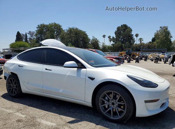 5YJ3E1EA2PF587769 2023 TESLA MODEL White Front right