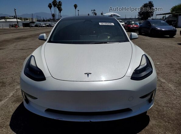 5YJ3E1EA2PF587769 2023 TESLA MODEL White Front view