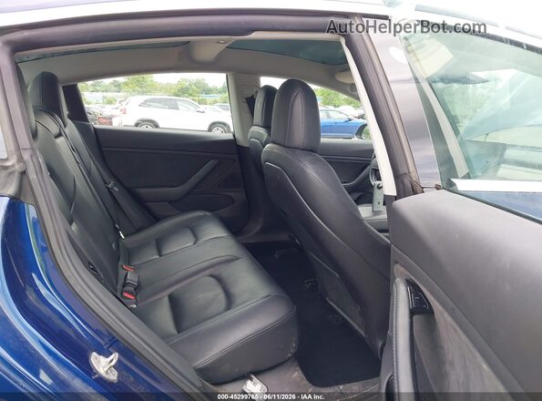 5YJ3E1EA3KF299526 2019 TESLA MODEL 3 Blue VIN კოდის სტიკერის ხედი