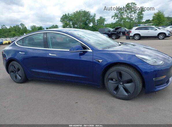 5YJ3E1EA3KF299526 2019 TESLA MODEL 3 Blue ხელსაწყოთა პანელის ხედი