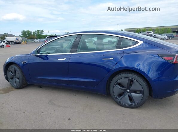 5YJ3E1EA3KF299526 2019 TESLA MODEL 3 Blue უკანა სალონის ხედი