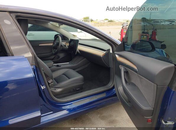 5YJ3E1EA3PF585576 2023 TESLA MODEL 3 Blue Вид салону спереду
