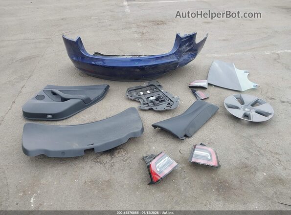 5YJ3E1EA3PF585576 2023 TESLA MODEL 3 Blue Вид щитка приладів