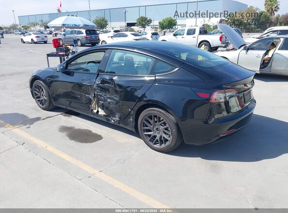 5YJ3E1EA3PF662916 2023 TESLA MODEL 3 Черный Задняя левая четверть