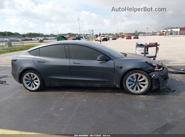 5YJ3E1EA4NF111049 2022 TESLA MODEL 3 Gray Instrument cluster view