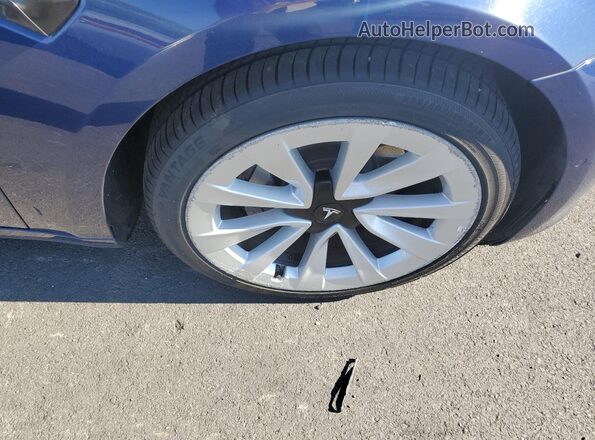 5YJ3E1EA4NF371905 2022 TESLA MODEL Blue 