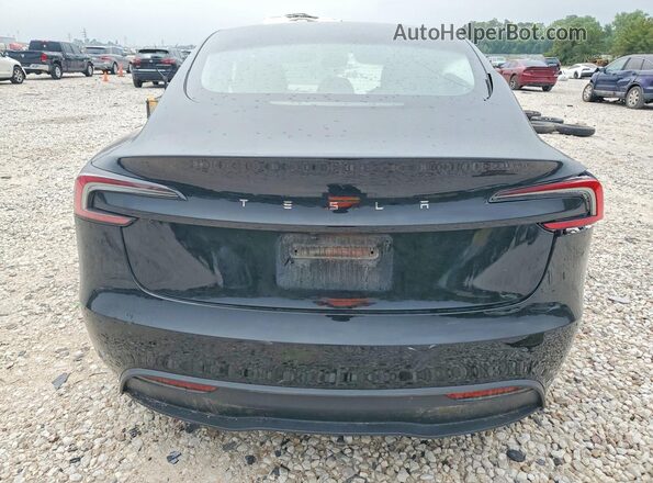 5YJ3E1EA4RF858091 2024 TESLA MODEL Black Вид ззаду