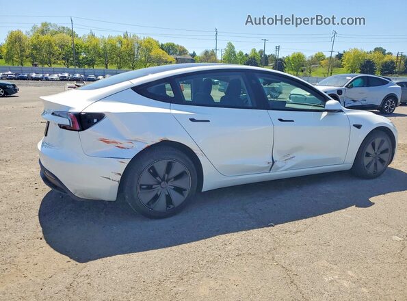 5YJ3E1EA4SF012422 2025 TESLA MODEL White Rear right