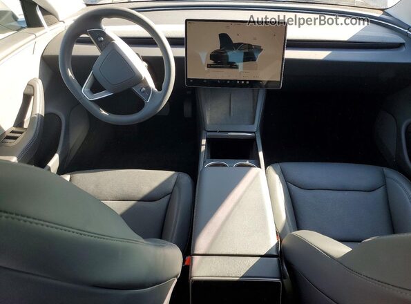5YJ3E1EA4SF027258 2025 TESLA MODEL Charcoal Dashboard view
