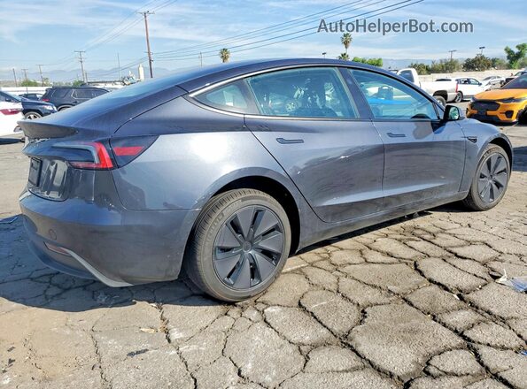 5YJ3E1EA4SF027258 2025 TESLA MODEL Charcoal Rear right