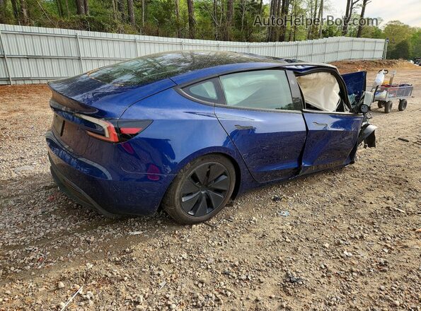 5YJ3E1EA4SF041886 2025 TESLA MODEL Blue Tył prawy