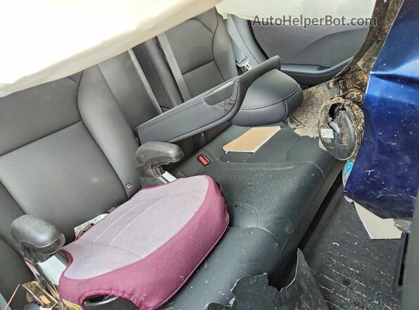 5YJ3E1EA4SF041886 2025 TESLA MODEL Blue Widok tylnych siedzeń