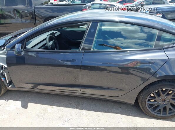 5YJ3E1EA4SF951943 2025 TESLA MODEL 3 Gray Widok wnętrza 360 stopni